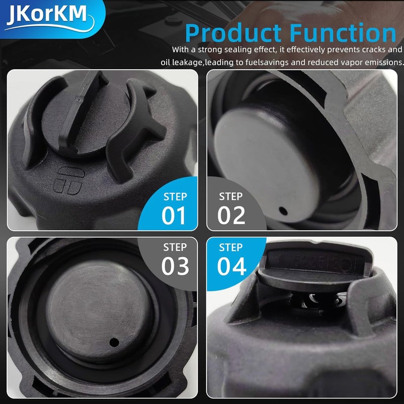 JkorkM 621501-10 Manual Vent Gas Cap Compatible with Old Style Portable Boat Gas Tank, Black Gas Tank Cap - Image 5